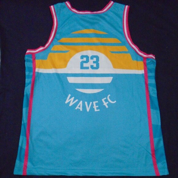 San Diego Wave NWSL FC Soccer Basketball Style Jersey PNC Bank SGA Adult… - Picture 2 of 2